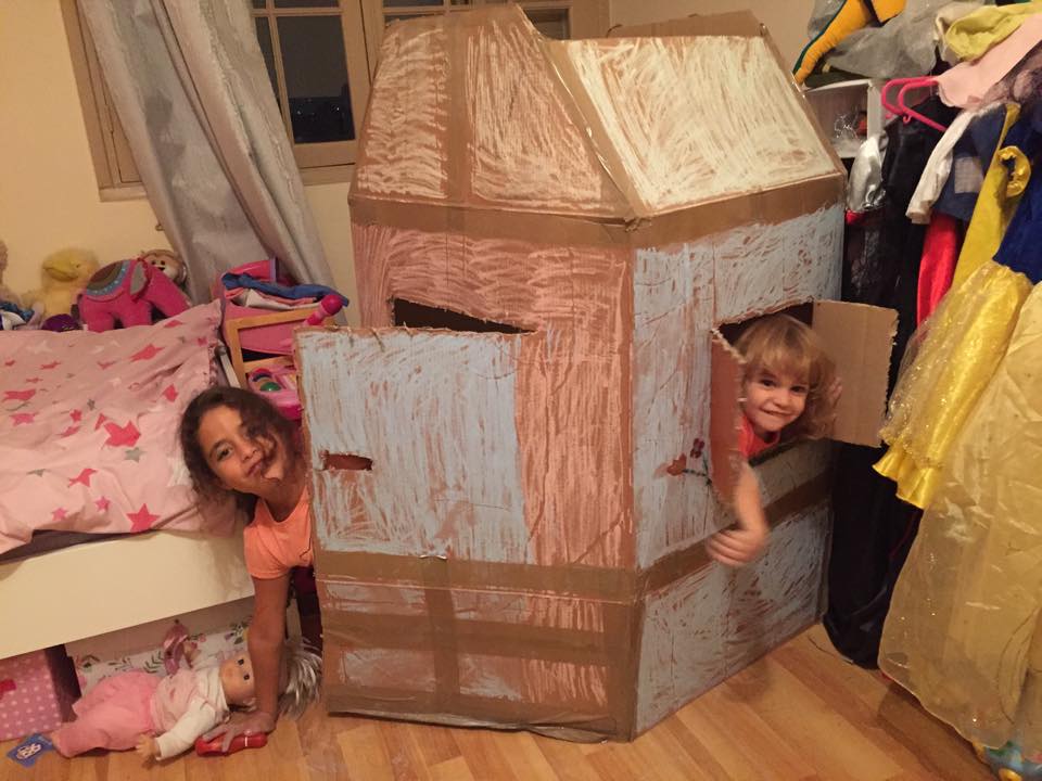 Turning Cardboard and Recyclable material into Quality Time with Kids